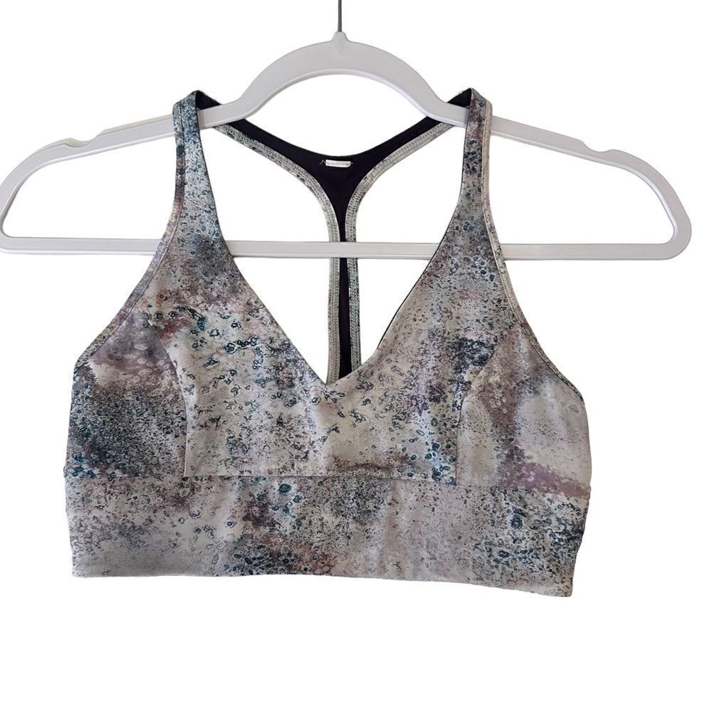 Lululemon‎ Retreat Bra Women’s 6 Sugar Crush Multi Activewear Yoga Stretch